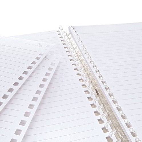 LIHITLAB LIHIT LAB. Refillable Notebook (Journal), Lined Paper, 8.3 x 6.1 inches, Navy (N1658-11) - Image 2